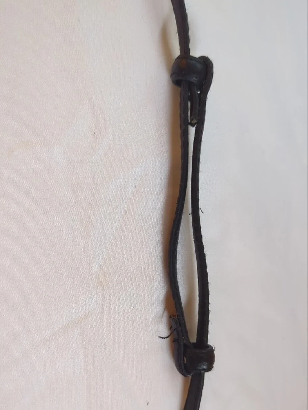 Black Leather Belt with Gold Ring Accent